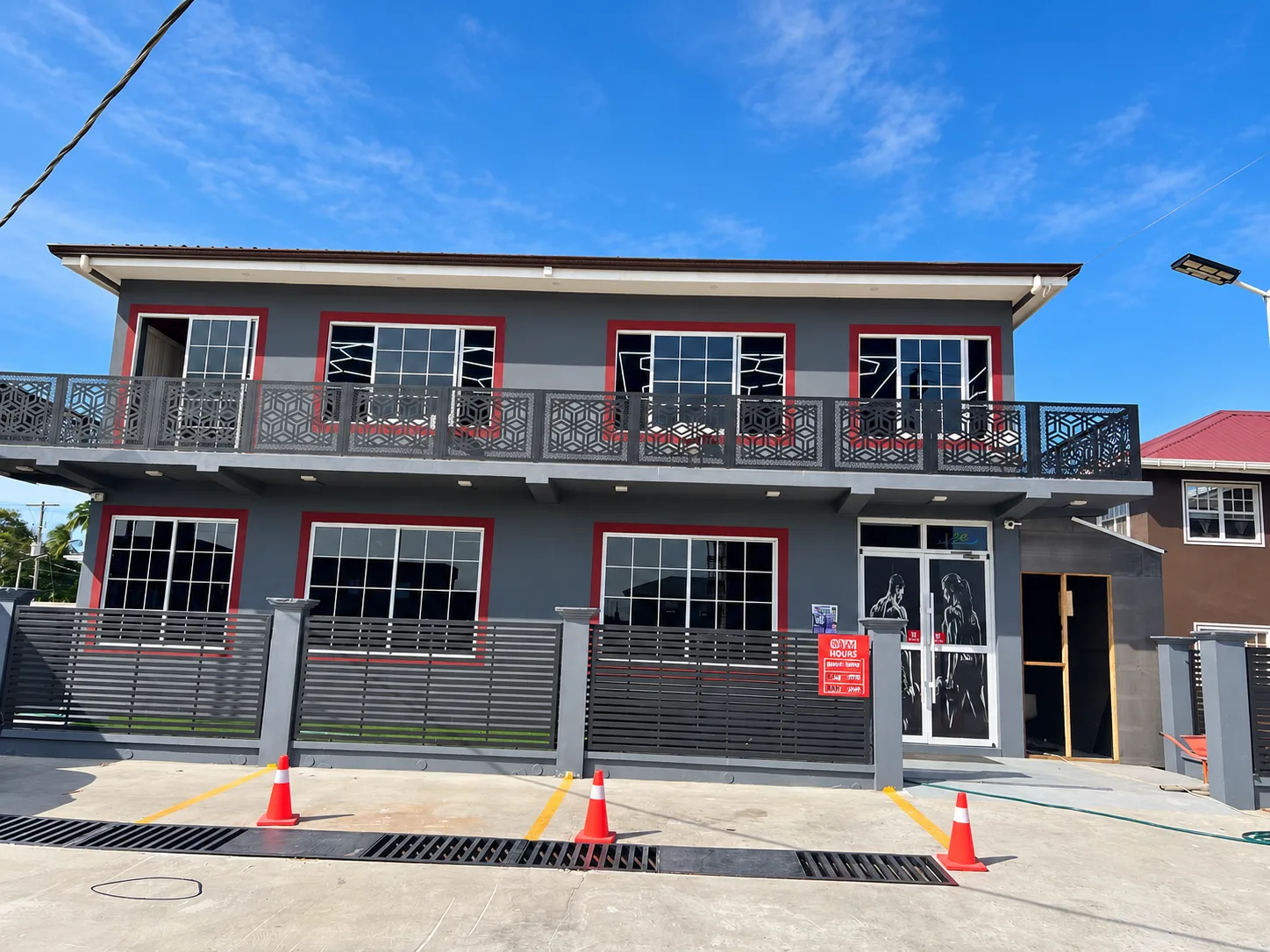 The exterior of Triple Zee Fitness Center